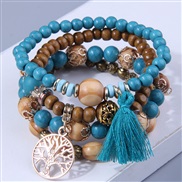 fashion concise Bohemia multilayer beads noble wind temperament elasticity bracelet