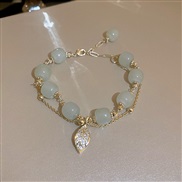 (  Bracelet Ligh  green)diamond Opal crystal Pearl geometry bracelet new medium fashion all-Purpose