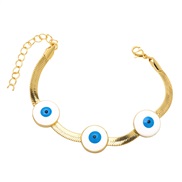 (circular )occidental style retro eyes chain bracelet woman  high samll all-Purposebrh