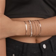 ( Gold)occidental style  Metal brief wind diamond snake bracelet fashion claw chain set