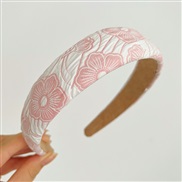 ( Pink )Korea big print Cloth Headband HeadbandF