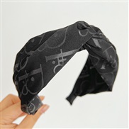 ( black )Korea brief width Headband samll Headband woman all-Purpose headF