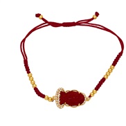 (red ) bracelet  personality color crystal rope bracelet womanbrj