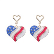 occidental style exaggerating style earrings love Five-pointed star ear stud Bohemian style woman