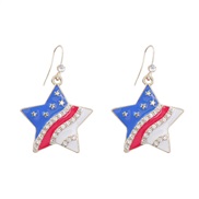 ( Five pointed star )occidental style exaggerating style earrings love Five-pointed star ear stud Bohemian style woman