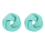 ( green)ins wind textured Metal earrings  Modeling buttons ear stud multicolor arring new