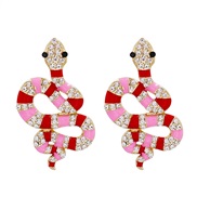 (+)Street Snap woman earrings creative snake ear stud exaggerating personality brief woman occidental style