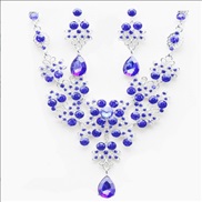 ( sapphire blue ) fashion bride set  Korean set  bride necklace earrings temperament classic woman