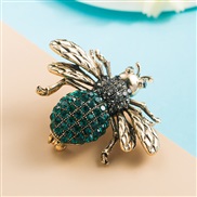 ( green)occidental style fashion exaggerating Alloy diamond flower brooch trend high all-Purpose brooch Clothing woman