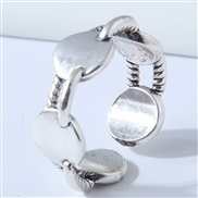 J1708 Korean style fashion concise sweetOL Round splice personality opening ring