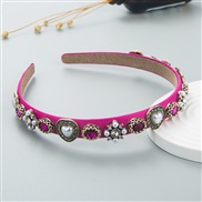 ( rose Red) eadband Korean style fashion crystal Pearl Alloy fitting eadband elegant eadband