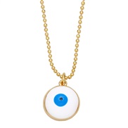 ( white)creative personality Round eyes necklace occidental style clavicle chainnkb