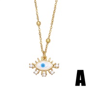 (A)occidental style personality fashion diamond pendant necklace samll chain clavicle chainnkb