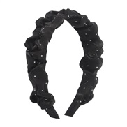 ( black)F occidental style trend temperament Headband  elegant Cloth retro Headband woman