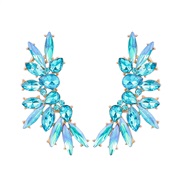 ( blue)occidental style exaggerating earrings wings shape brief fashion style ear stud Bohemian style