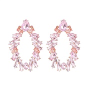 ( Pink)occidental style exaggerating big earrings woman trend arring Bohemian style