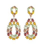 ( yellow)occidental style drop earrings style high woman ear stud
