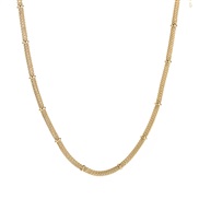 ( Gold)occidental style fashion samll titanium steel necklace  brief temperament all-Purpose color necklace