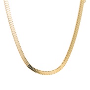 ( Gold) occidental styleI wind titanium steel clavicle chain gold necklace fashion gold wind color necklace