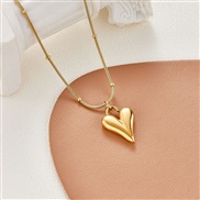 ( Gold)samll necklace love pendant chain pellet chainins same style brief wind