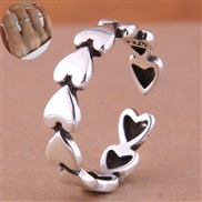 J406 Korean style fashion retro concise love personality opening ring