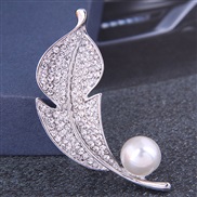 Korean fashion concise bright branches and leaves elegant temperament lady brooch