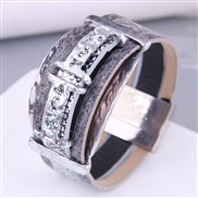 occidental style fashion Metal concise cortex exaggerating buckle bracelet