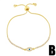 (B)occidental style wind love bracelet womanins samll eyes geometry heart-shaped braceletbre