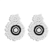 ( white)beads weave eyes elements earrings  samll eyes earring