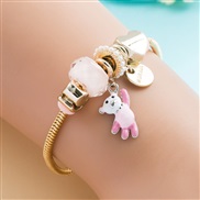 ( Pink)occidental style fashion samll samll pendant more elementsP more bracelet lovely wind trend bracelet woman