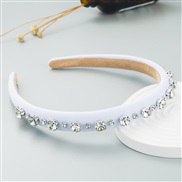 ( white) Headband fashion brilliant Rhinestone Headband woman Korean style trend belt