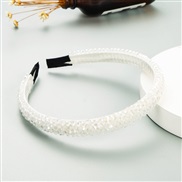 ( white) Headband  occidental style weave crystal Headbandins Korean style high Headband