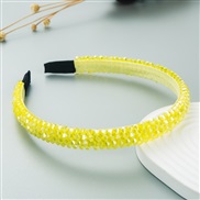 ( yellow) eadband  occidental style weave crystal eadbandins Korean style high eadband