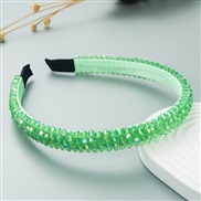 ( green) eadband  occidental style weave crystal eadbandins Korean style high eadband