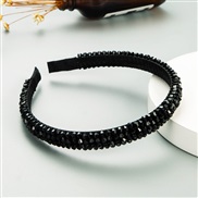 ( black) eadband  occidental style weave crystal eadbandins Korean style high eadband