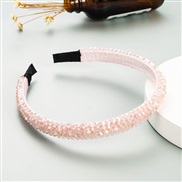 ( Pink) eadband  occidental style weave crystal eadbandins Korean style high eadband