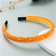 ( Orange) eadband  occidental style weave crystal eadbandins Korean style high eadband