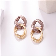 ( Gold) wind  samll  chain temperament ear stud woman style all-Purpose earrings  arring