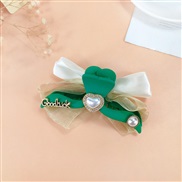 ( greenPearl )Korea high bow  brief Pearl woman ins frosting surface