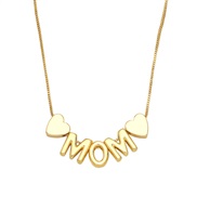 (mom)occidental stylelove love necklace brief fashion all-Purpose Wordmama mom pendant clavicle chain womannkb