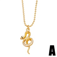 (K) animal snake necklace samll snake pendantnkb