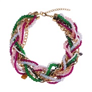 ( necklace) Bohemia retro wind necklace all-Purpose multilayer beads bracelet set