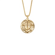 occidental style personality Zodiac pendant necklace  retro gold necklace woman
