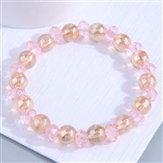 Korean style fashion concise all-Purpose8mm glass personality woman bracelet