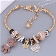 occidental style trend gold Metal all-Purpose  love more elements temperament bracelet