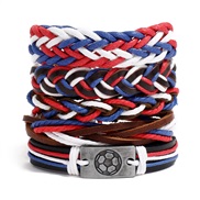 (red )occidental style fashion brief weave bracelet more bangle