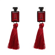 ( red)D occidental style ethnic style Bohemia brief tassel earring fashion diamond earrings