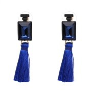 ( blue)D occidental style ethnic style Bohemia brief tassel earring fashion diamond earrings