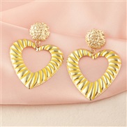 (Z jinhuang) love woman ear stud exaggerating Metal gold earrings woman occidental style long style earring earrings