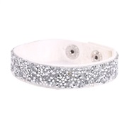 ( white Bracelet) row diamond short style Rhinestone bracelet  bride fashion Korea velvet diamond bracelet woman